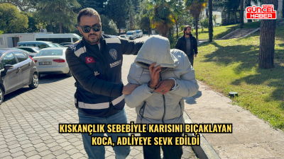 Kıskançlık sebebiyle karısını bıçaklayan koca, adliyeye sevk edildi